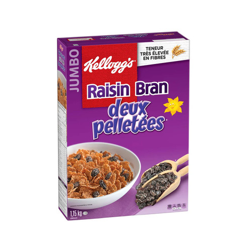 Kellogg's, Two Scoops, Raisin Bran Cereal, 1150g/40.6 oz., - Afbeelding 4 van 5