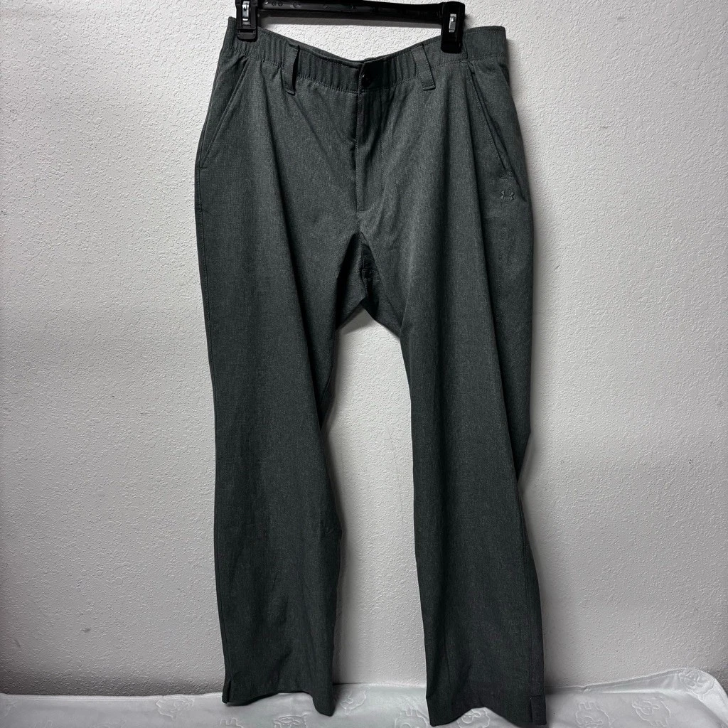 Under Armour Gray Golf Trousers Waist 34/30 Men’s Breathable Lightweight