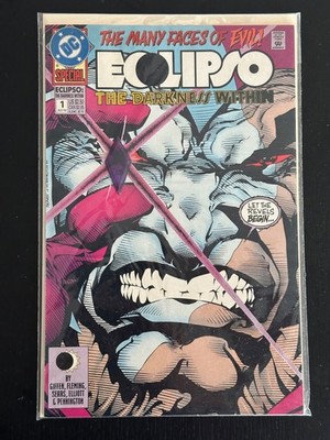 Eclipso: The Darkness Within #1C Direct Edition With Attached Gem Jul 1992