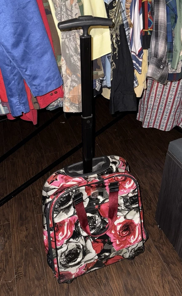 Brighton спиннер багажа прокатки выходные чемодан сумка ручная кладь розы редкая печать - Изображение 2 из 4