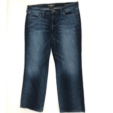 Lucky Brand Medium Wash Janet Sweet 'N Straight Crop Jeans Size 14 / 32