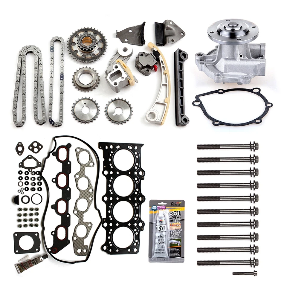 ✅Head Gasket Bolts Set Timing Chain Kit Water Pump For 99-02 Suzuki Esteem 1.8L - Image 2 of 4