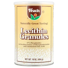 Fearn Natural Food Lecithin Granules 16 oz 454 g Kosher, Salt-Free, Sugar-Free