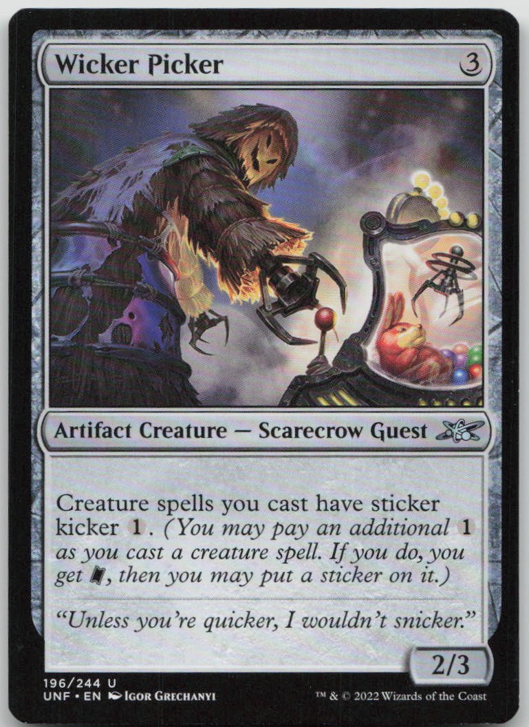 Wicker Picker #196 Uncommon Unfinity Magic: The Gathering MP