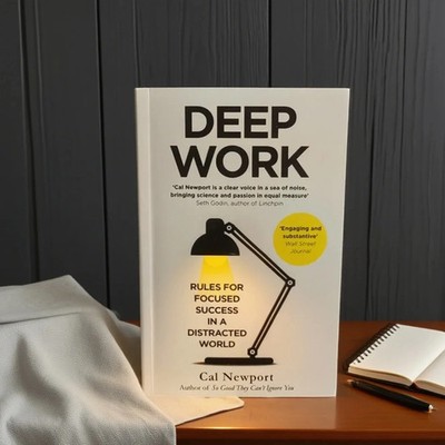 Deep Work by Cal Newport Paperback Book Rules for Focused Success Brand New