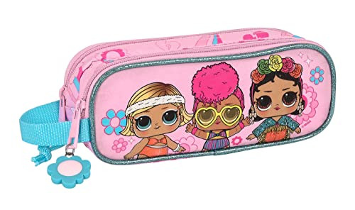 Double Carry-All Lol Surprise! Glow Girl Pink (21 X 8 X 6 Cm) NUOVO