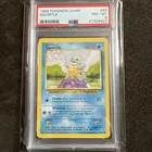 1999 Pokemon Squirtle Base Set Game #63 PSA 8