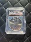 2015 (P) SILVER EAGLE ICG MS69 MINTED AT PHILADELPHIA MINT MINTAGE 79,640 KEY