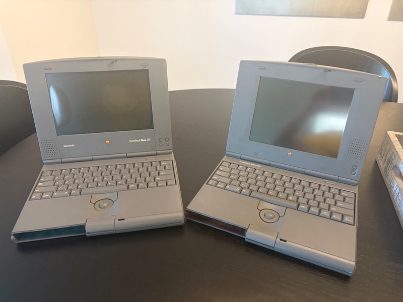 LOT OF 2 Apple Macintosh PowerBook Duo 280c + 230 (For Parts / Repair) M7777