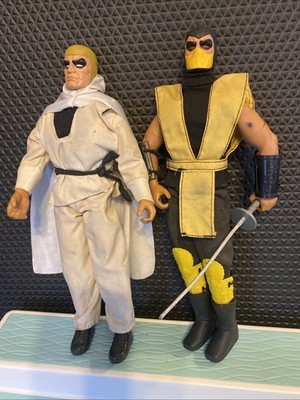 Mortal Kombat Lot 12'' Action Figure Doll Hasbro 1994 Scorpion & Raiden