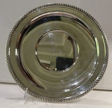 Vintage Preisner Silver Co Sterling Cake Serving Tray 925 Antique Plate 9 3/4”