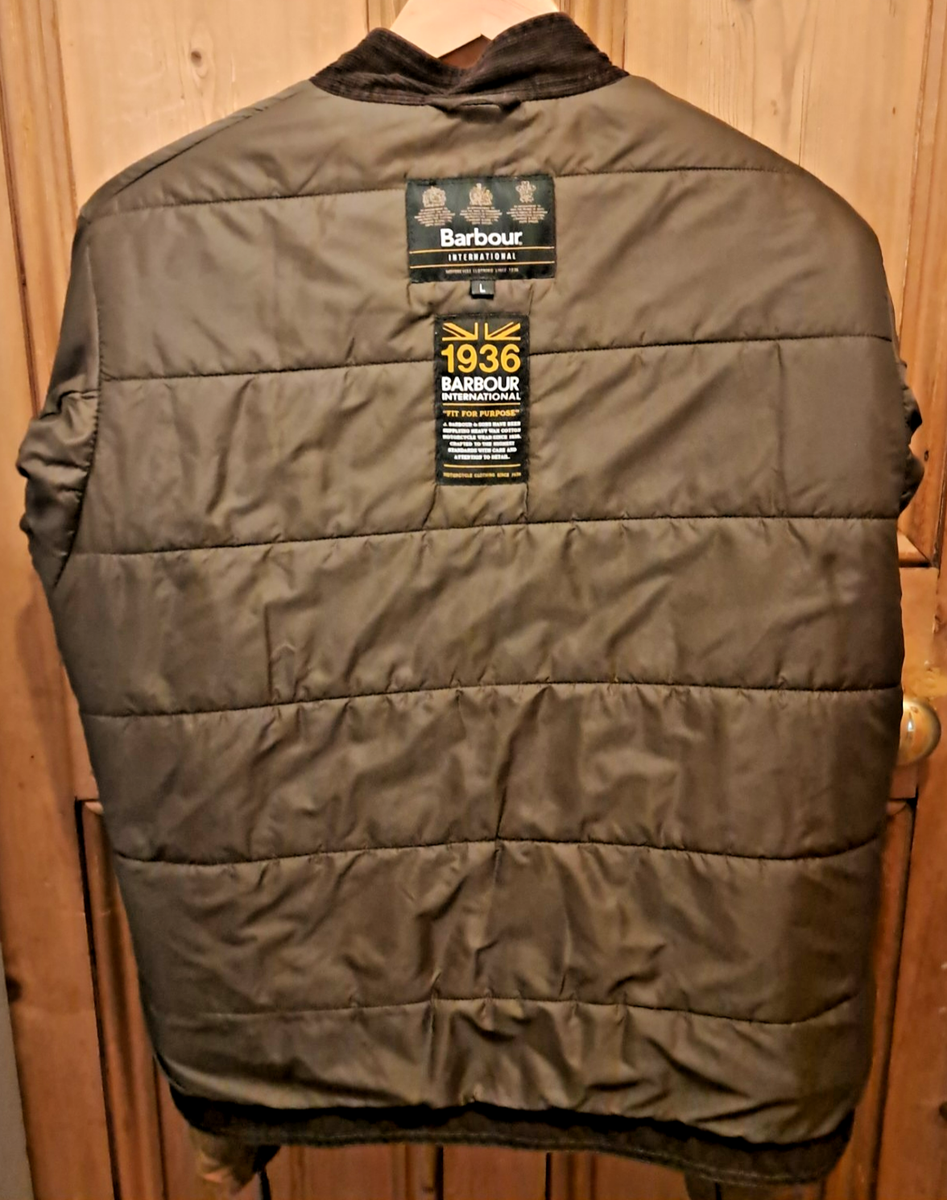 ほぼ新品　Barbour international　original c36 Barbour International - WINTER SPROCKET, Biker, Wax Jacket . TAN