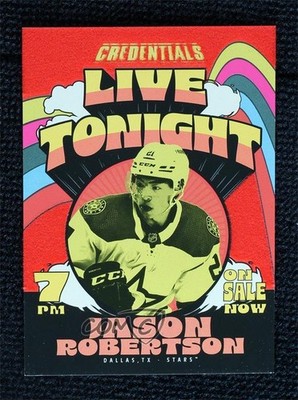2023-24 Upper Deck Credentials Live Tonight Jason Robertson #LT-10 1kx2