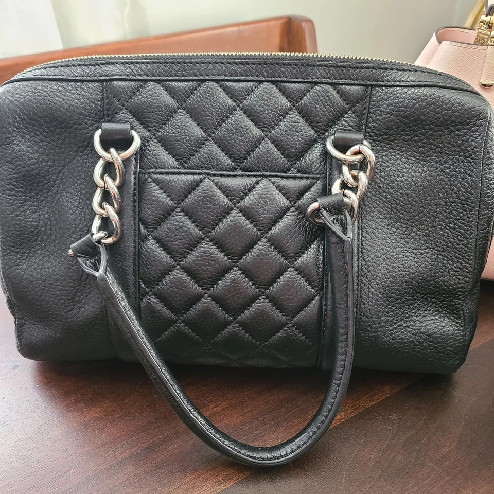 Womens Purse Handbag Lot of 4 Black Pink Gray Canvas Crossbody Sanoma C Klein - Image 3 of 4