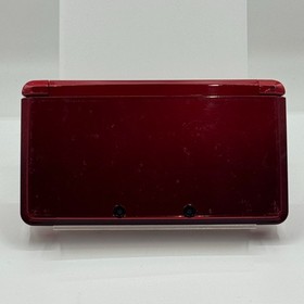 Nintendo 3DS region free Flare Red console / Charger / SD card / Stylus pen