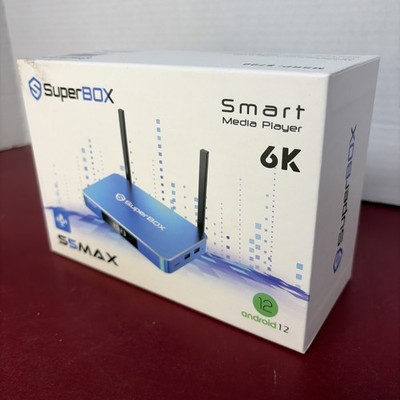 SuperBox S5 Max Smart Media Player 6K Android 12 - Open Box, Never Used!