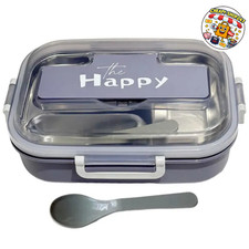 Edelstahl-Bento-Box, 3-Fach, Schule,Büro auslaufsicher, isoliert , Brotdose