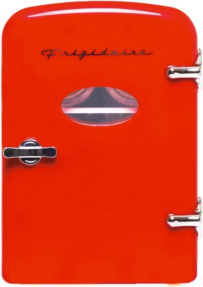 Frigidaire 6 Can or 4L Mini Retro Personal Fridge Cooler Red EFMIS229-RED