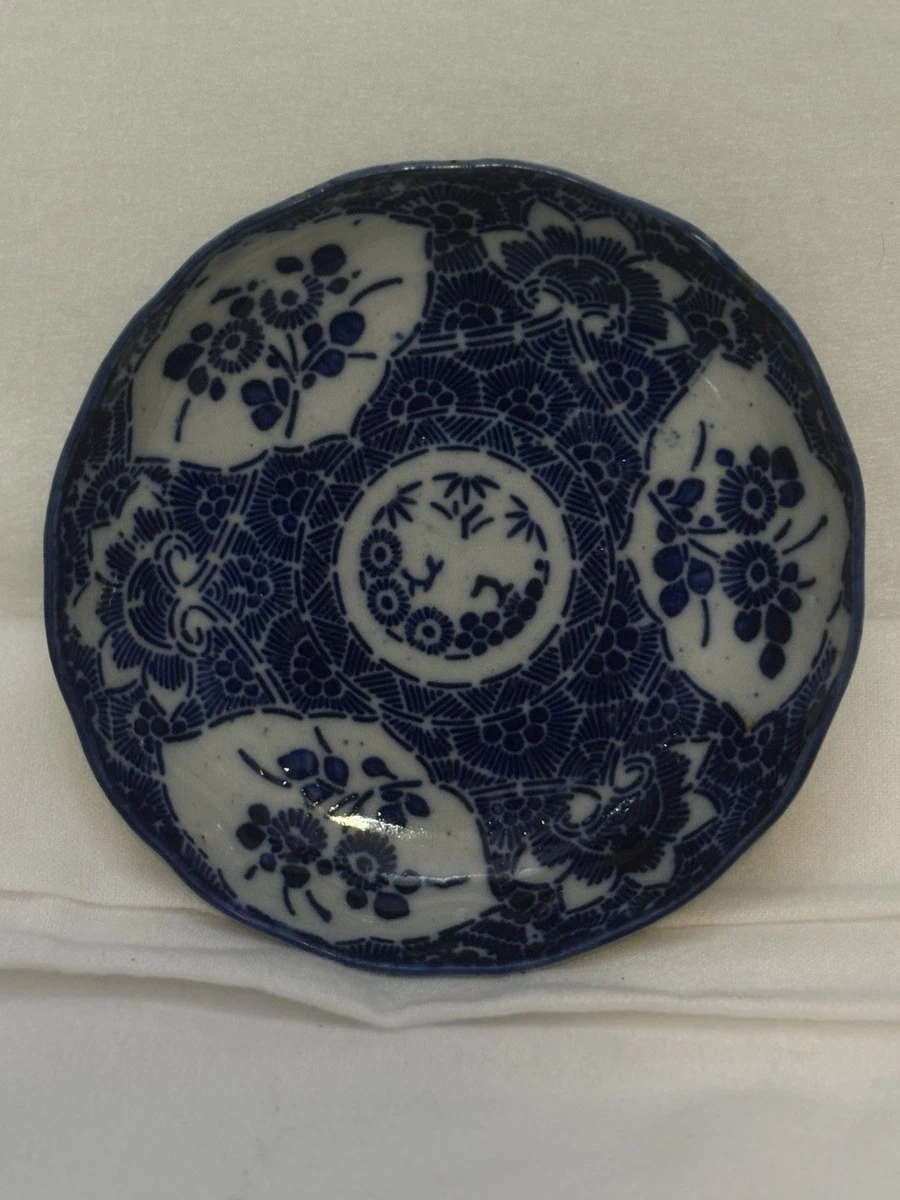 Porcelain & Pottery Blue Vintage Original Japanese Antiques for