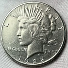 1928-P $1 Peace Dollar 90% Silver Philadelphia US Coin - KEY DATE!