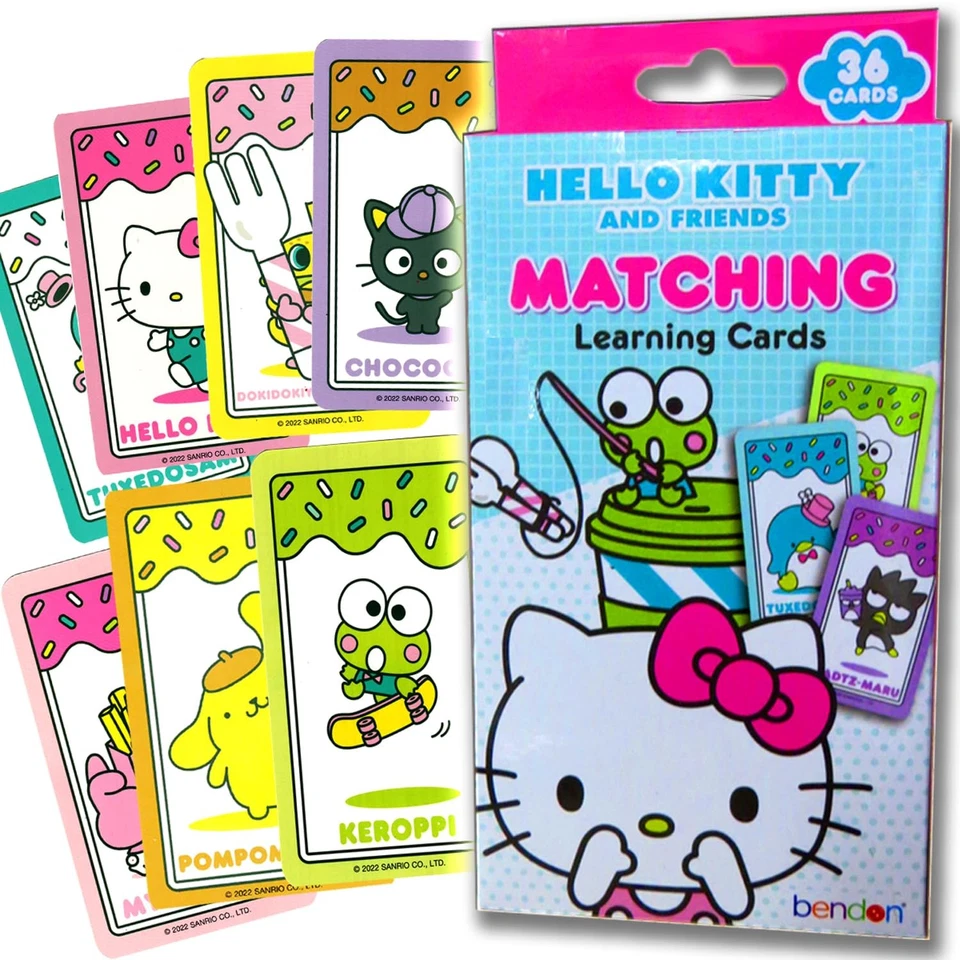 Bendon Hello Kitty Matching Learning Cards, Match Game, 36 Cards - Image 3 of 4