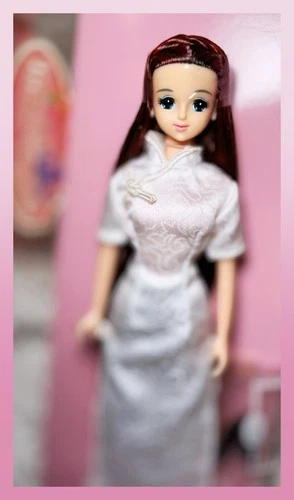 Vtg Takara Japan Jenny 18 Little Factory Licca Castle Original Doll in Cheongsam