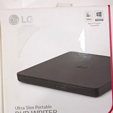 LG GP63EX70 Ultra Slim USB-Powered External DVD Writer 8x Mac/Windows Black