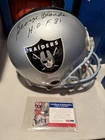 George Blanca Autographed Riddell Helmet With COA. HOF INSCRIPTION