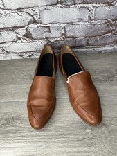 Madewell Frances Leather Loafers Burnished Mahogany Slip-On Flats Women Sz 8.5M