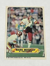 1983 Topps Football Sticker #22 - Mark Moseley - Washington Redskins