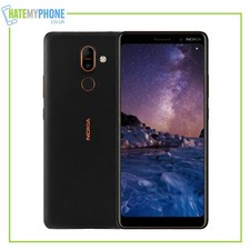 Nokia 7 Plus Black Unlocked 64GB 6.0" 4GB Dual Camera Android Smartphone