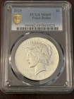 2025 Peace Silver Dollar Coin PCGS MS69 Gold Shield