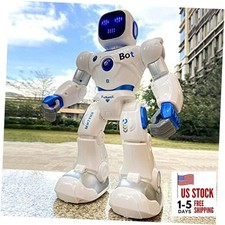 1088 Smart Robots for Kids, Large Programmable Interactive RC Robot with Blue