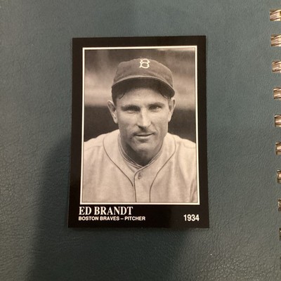 1991 The Sporting News Conlon Collection - Ed Brandt #298 No Mlb Logo On Back
