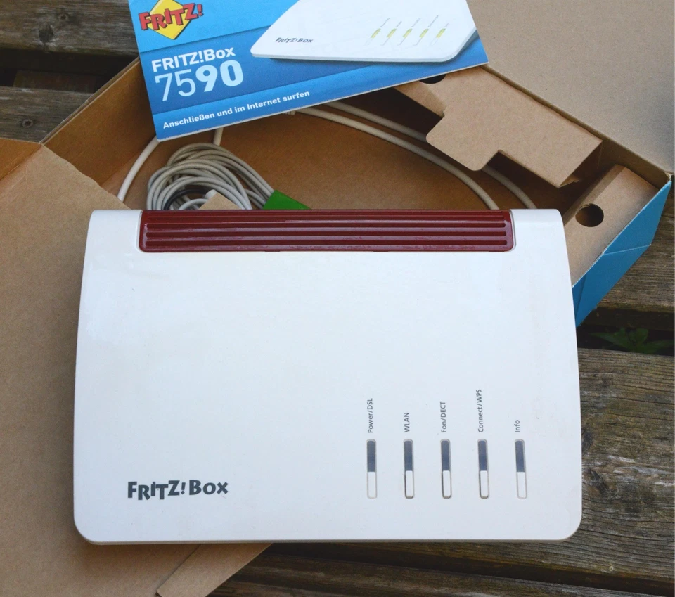FRITZ!Box 7590 XP WLAN Router AVM High End Wireless Modem DSL Homeserver