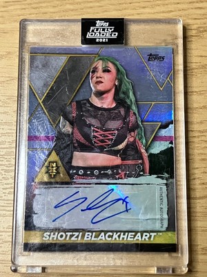 2021 Topps WWE Fully Loaded Shotzi Blackheart Future Stars Autographs #S-SB