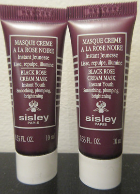 2 x Sisley Black Rose Cream Mask 0.33 oz ea = 0.66 oz SOFT SKIN HELPS DOGS CATS