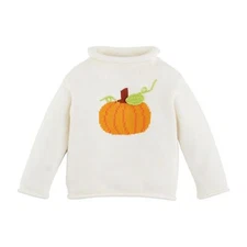 Mud Pie H5 Kids Girls Pumpkin Rollneck Toddler 10140004 - Choose Size