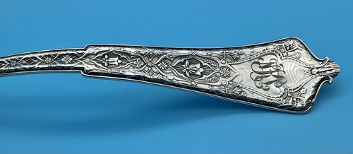 Cuchara para servir con ponche de sopa grande Tiffany persa plata esterlina. - Imagen 7 de 19