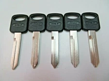 Lot 5 New H75-P Ford Non Chip Ignition Key Blank Uncut Blade /Made by Ilco 