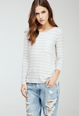 striped long sleeve shirt forever 21