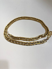 Gold Tone Chain Belt Heavy Vintage 90  s N. Marcus Never Worn Mint