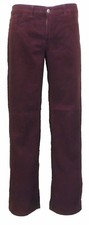 Mens Vintage 60s 70s Retro Burgundy Bootcut Flared Cords