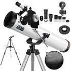 700mm Reflector Astronomical Telescope 525X w/ Phone Adapter Moon Watching Gift