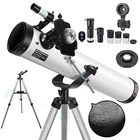 700mm Reflector Astronomical Telescope 525X w/ Phone Adapter Moon Watching Gift