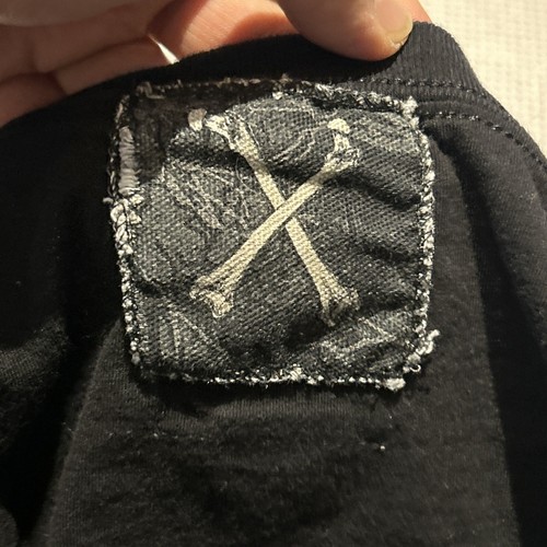 Vintage Loyal Citizen Skull T-shirt Unique Triple Patch Black S/s Made In USA - Picture 7 of 7