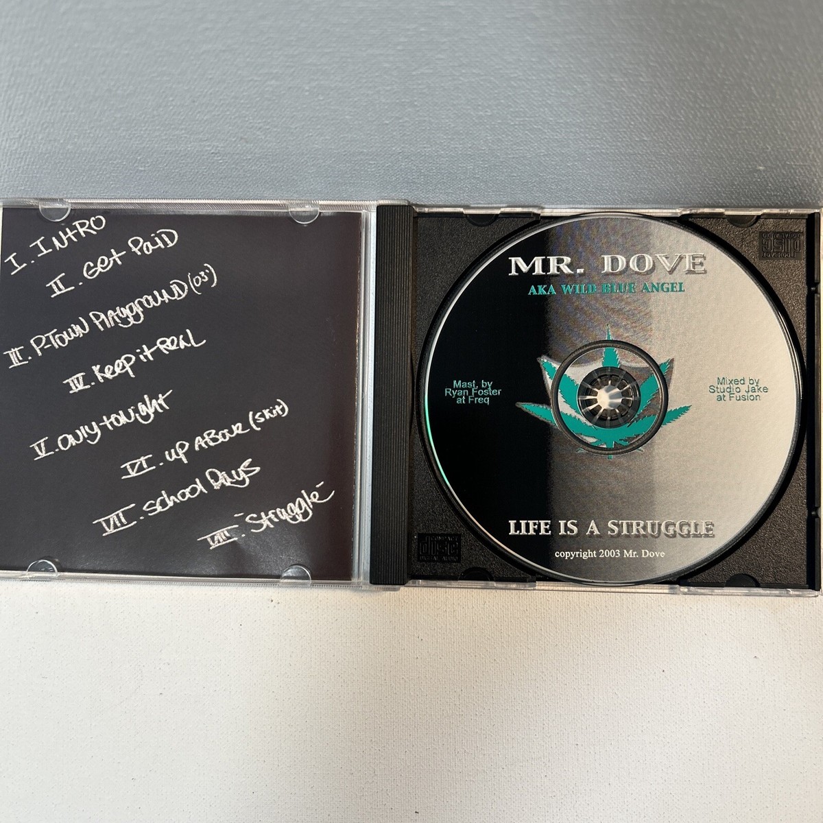 rare portland indie rap • mr. dove • life is a struggle cd