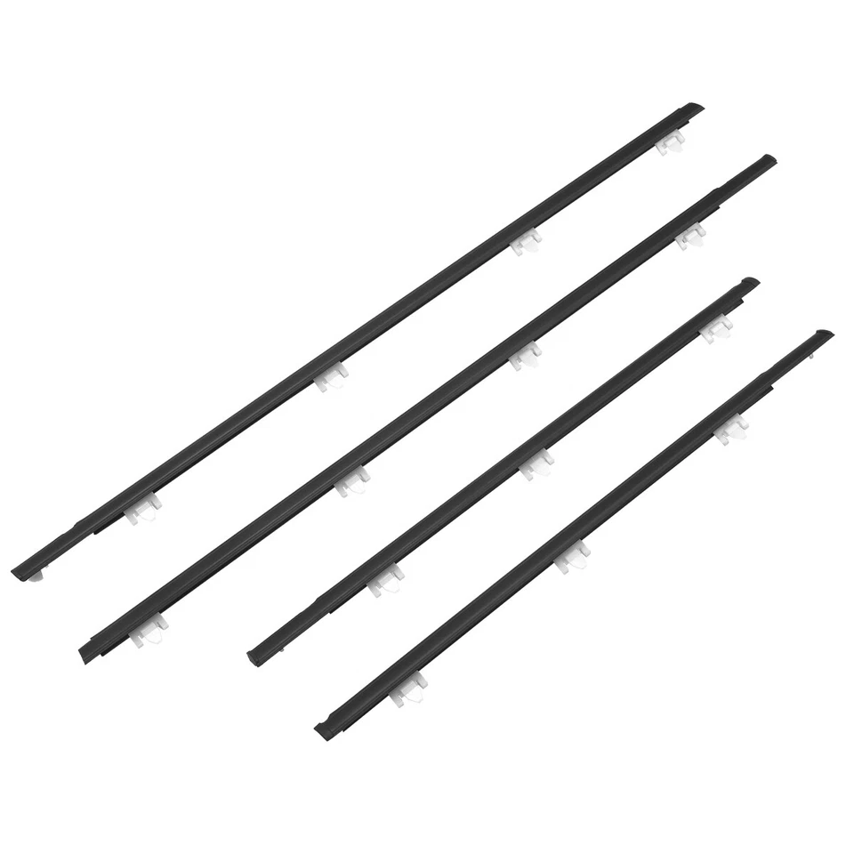 4PCS Window Sweep Weatherstrips For 1991-1994 NISSAN DATSUN SUNNY B13 SENTRA US - Изображение 3 из 4