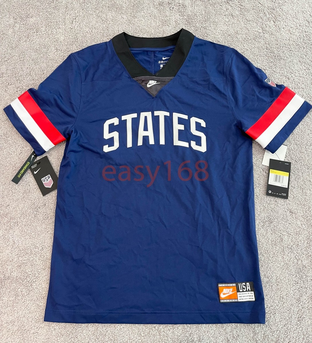 NWT Nike USA States Soccer Football Jersey Men's Sz S Blue