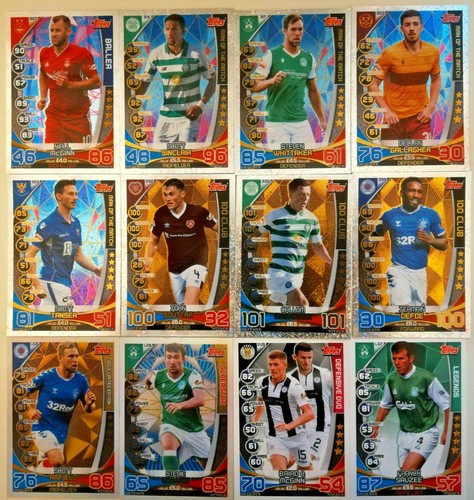 TOPPS SPFL MATCH ATTAX 2019/20 19/20 BALLER MOTM EDICIÓN LIMITADA 100 CLUB - Imagen 1 de 70